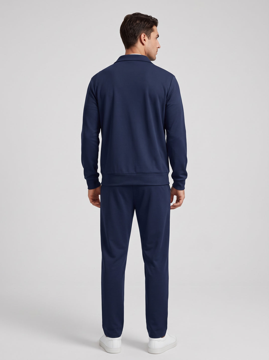 Men's Smart Stretch Tracksuit Set in navy