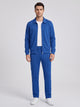 Men's Smart Stretch Tracksuit Set in royal blue