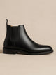 Men's Suede Chelsea Boots in black smooth