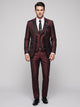 Men's Three-Piece Occasion Suit in burgundy