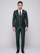 Men's Three-Piece Occasion Suit in dark green