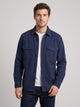 Men's Brushed Utility Overshirt in navy