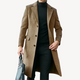Men's Long Notch Lapel Overcoat