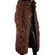 Women's chunky cable knit hooded cardigan