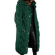 Women's chunky cable knit hooded cardigan
