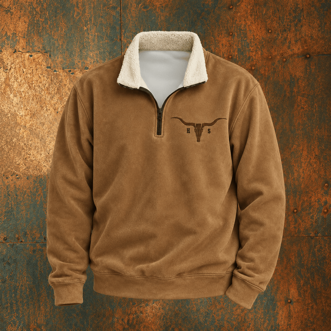 Men's Western Quarter-Zip Fleece Pullover