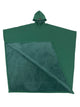 Women's oversized hooded poncho sweatshirt with diagonal front panel