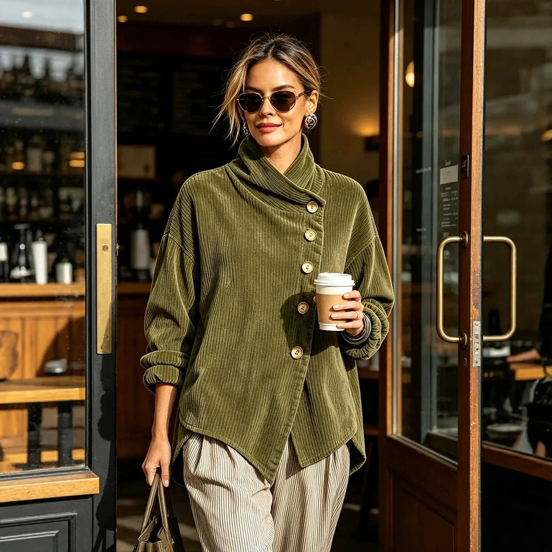 Women's Textured High-Collar Jumper