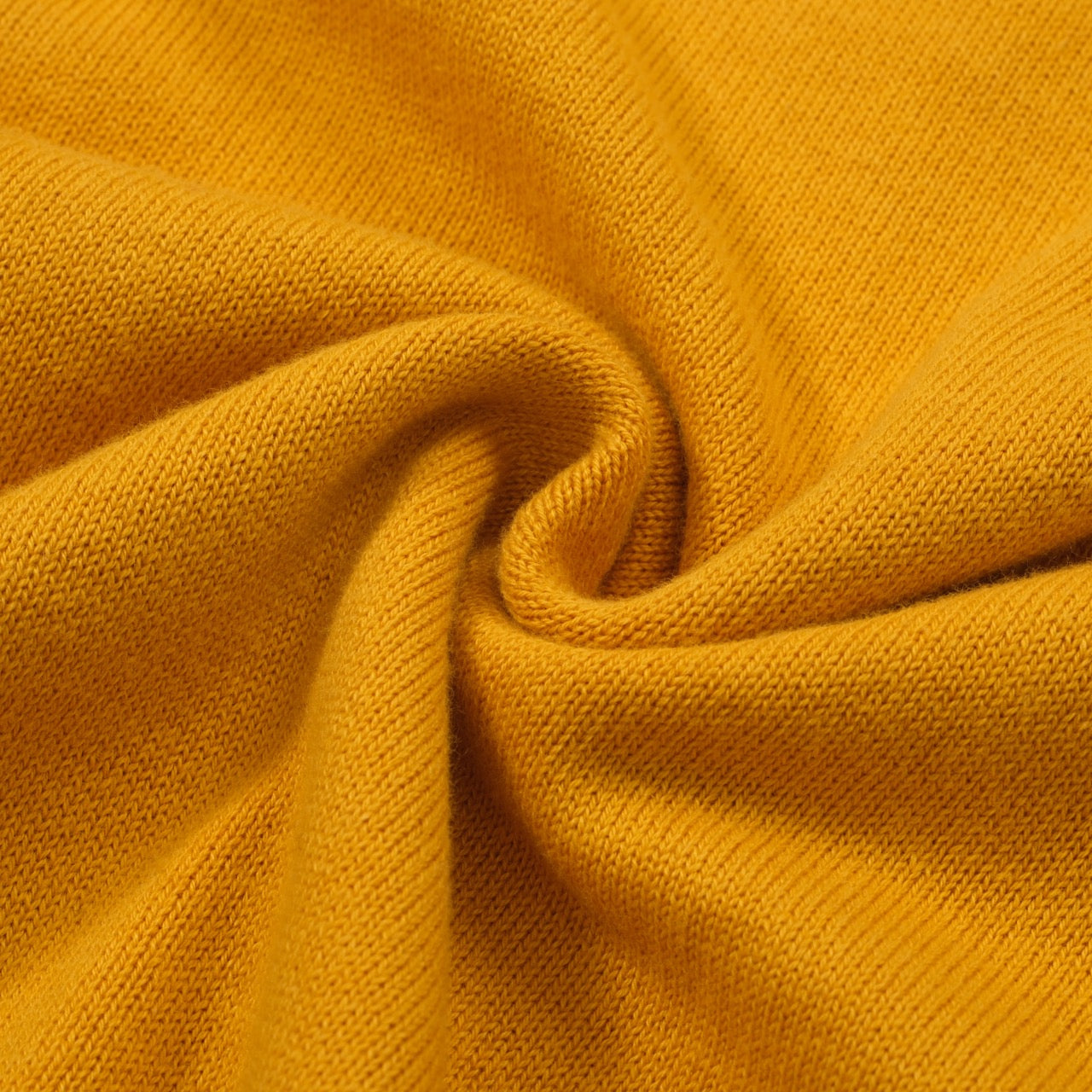 Men's yellow striped knit polo shirt with short sleeves