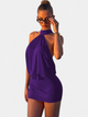 Women's Backless Halter Neck Mini Dress