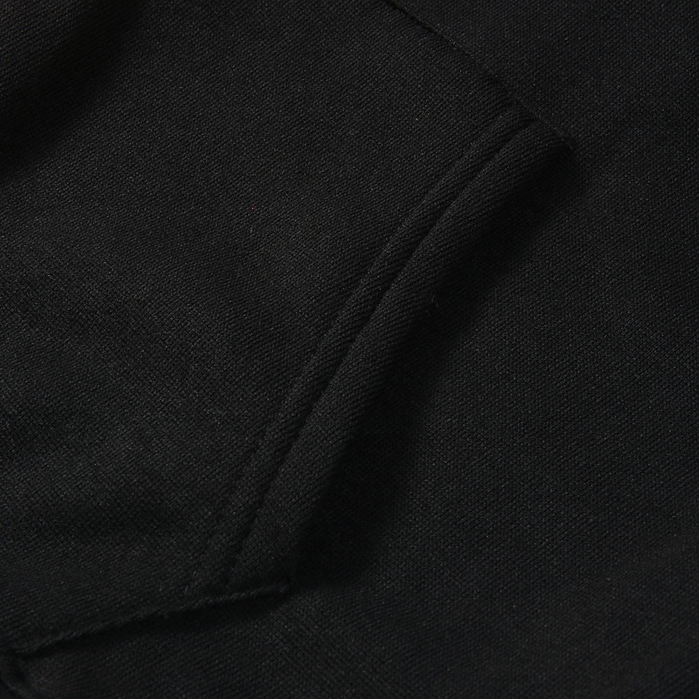 Men's split colour block graphic hoodie with printed back design