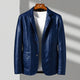 Men's single-breasted jacket with notched lapels and flap pockets