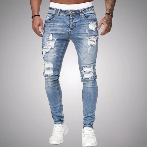 Men's Stretch Ripped Slim Jeans