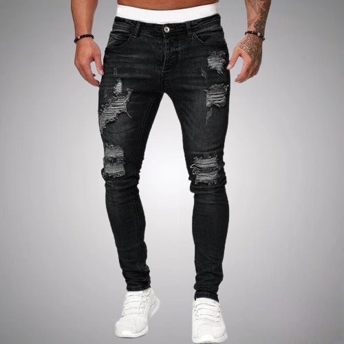 Men's Stretch Ripped Slim Jeans