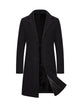 Men's Long Single-Breasted Winter Coat