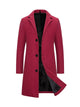 Men's Long Single-Breasted Winter Coat