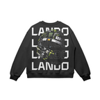 Men's crew neck sweatshirt with LANDO motorsport graphic