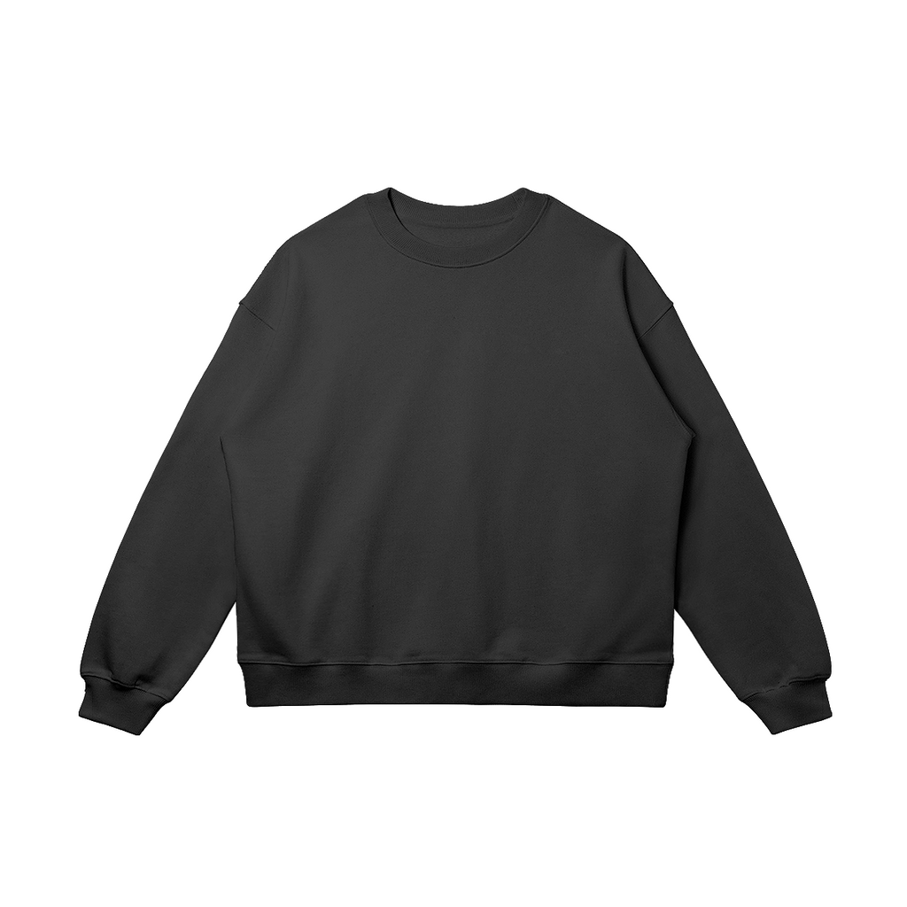 Black sweatshirt with colourful racing driver graphic