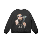 Men's crew neck sweater with Vegas motorsport graphic print