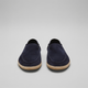 Men's slip-on espadrille loafers with rounded toes and braided soles