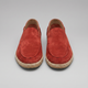 Men's slip-on espadrille loafers with rounded toes and braided soles