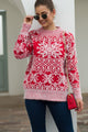 Women's Snowflake Knit Christmas Jumper