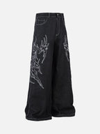 talishko-embroidered-flame-black-baggy-jeans-streetwear-fashion