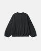 Women's boxy crewneck sweatshirt with long sleeves and elasticated hem