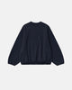 Women's boxy crewneck sweatshirt with long sleeves and elasticated hem
