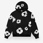 Unisex floral hoodie and jogger trousers set with hood and matching motifs
