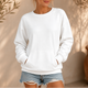 Women's oversized crewneck sweatshirt with kangaroo pocket