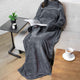 Plush Wearable Blanket with Sleeves