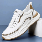 Panelled lace-up trainers with chunky contrast soles