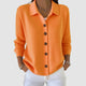 Women's collared button front knit cardigan with long sleeves