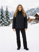 Women's Colour-Block Ski Jacket in black