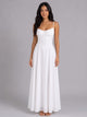 Women's Corset Maxi Dress in white
