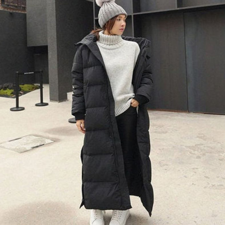Women's Hooded Maxi Quilted Puffer Coat
