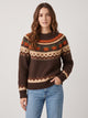 Women's Fair Isle autumn jumper in pumpkin fair isle