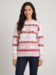 Women's Fair Isle Reindeer Christmas Jumper in pink