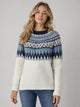 Women's Fair Isle Yoke Jumper in blue