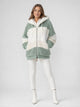 Women's Oversized Faux Fur Coat in green