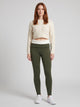 Women's Fleece Lined Leggings in army green