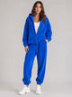 Women's Oversized Hooded Tracksuit Set in blue