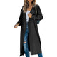 Women's double-breasted belted trench coat