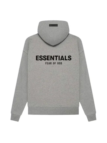 Women's oversized hooded pullover hoodie with Essentials Fear of God back print