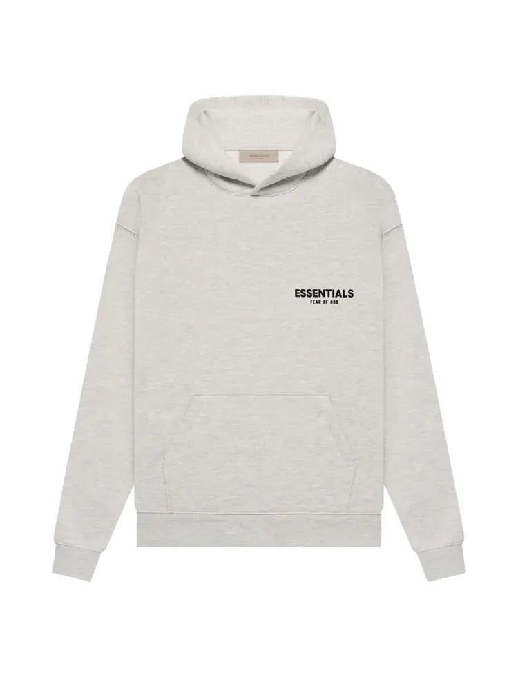 Women's oversized hooded pullover hoodie with Essentials Fear of God back print
