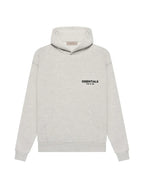 Women's oversized hooded pullover hoodie with Essentials Fear of God back print