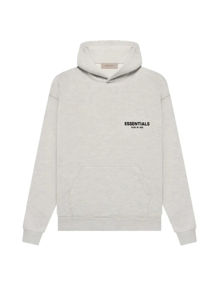 Women's oversized hooded pullover hoodie with Essentials Fear of God back print