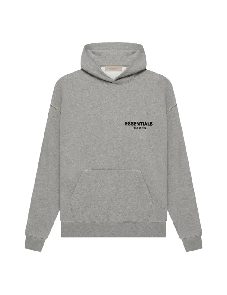 Women's oversized hooded pullover hoodie with Essentials Fear of God back print