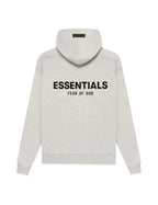 Women's oversized hooded pullover hoodie with Essentials Fear of God back print